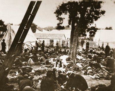 Wounded Union Soldiers at Gaines Mill, Savage
